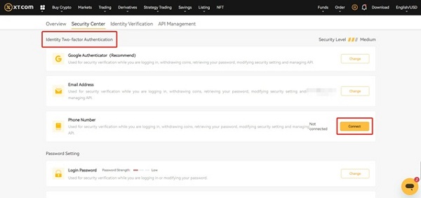 افزایش امنیت در صرافی XT با احراز هویت دو عاملی