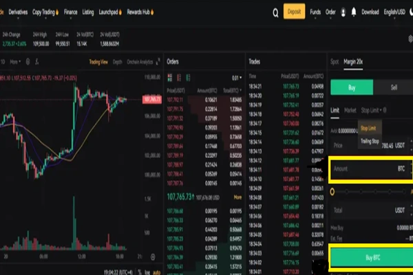 انجام معاملات مارجین در صرافی XT